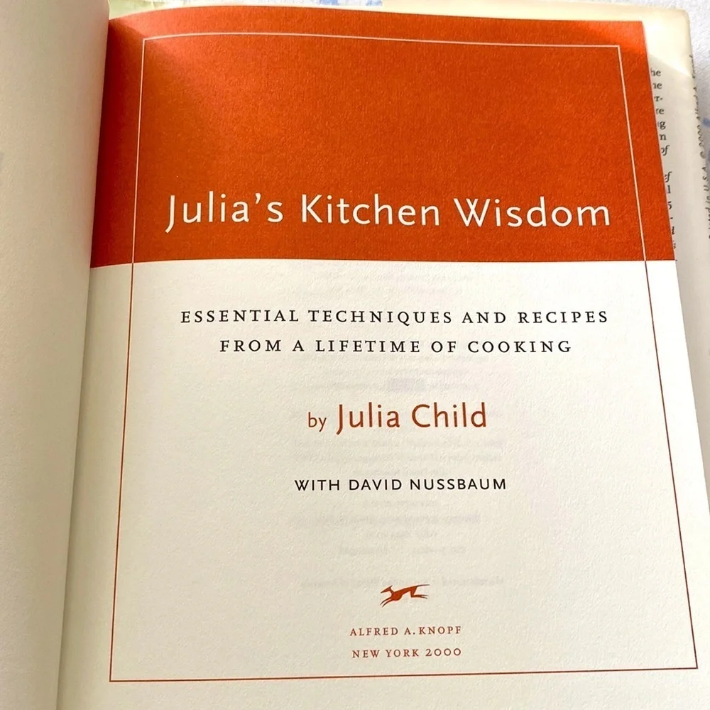 JULIA’S KITCHEN WISDOM Essential Techniques & Recipes JULIA CHILD HB GUC
